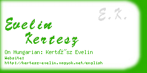 evelin kertesz business card